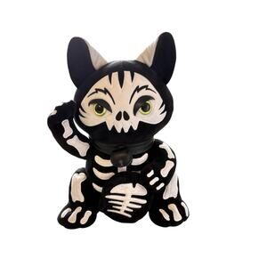 Killstar Kreeptures Maneki-Neko Exo Rift Plush Toy Gothic Spooky Skeleton Cat